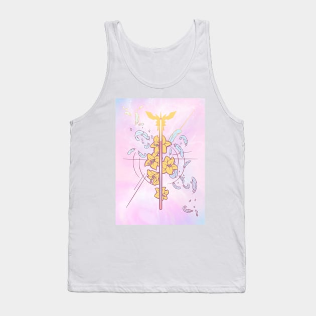 FFVII Aerith Gainsborough's Princess Guard Pastel Version Tank Top by yalitreads